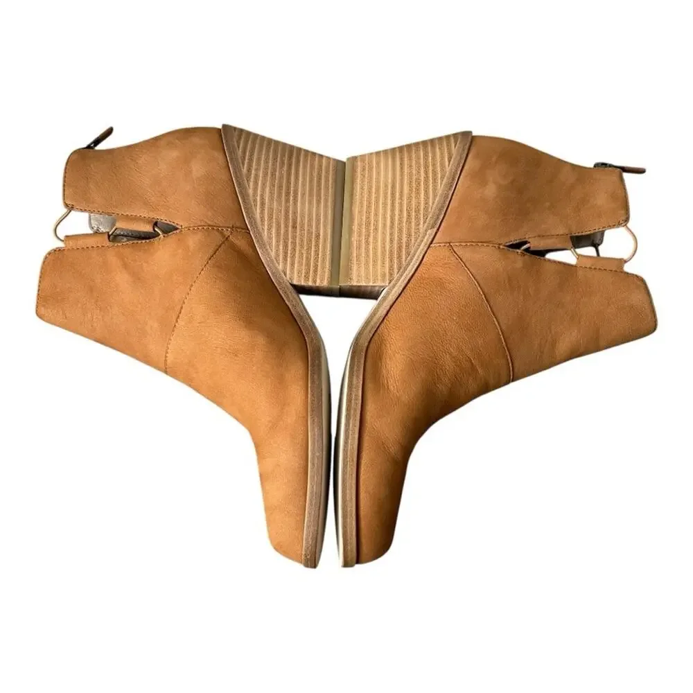 Eileen Fisher Tote Bootie Cognac Size 9 - Picture 5 of 11